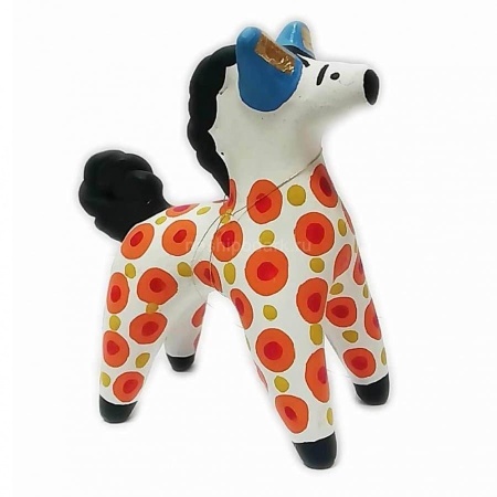 Дымковская игрушка "Конь" 9х7см арт. 1118162