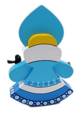 Снегурочка игрушка деревянная, качалка 11 см. арт. 683429 Снегурочка игрушка деревянная, качалка 11 см. арт. 683429