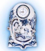 ЧАСЫ «ПАСТУШОК» в золоте гжель артикль 4633439