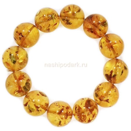 картинка Янтарный браслет 1.9см 53гр Арт. 050419706 магазин 