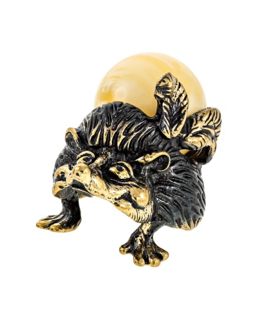 Ёж с яблоком 23х30 мм. арт. 324