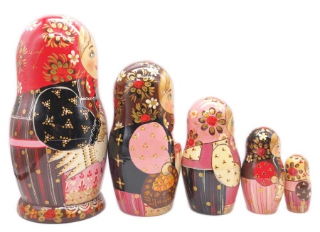 Матрешка Русская 18 см. 5 мест арт. 865834