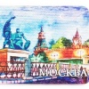 Магниты с Москвой "Минин и Пожарский" 9х5см Арт. 140219270