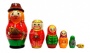 картинка Матрешка детская сказка "Золотая рыбка" 6 мест 17см арт. 96321 матрешки
