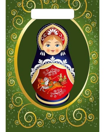 Пакет "Матрешка" 20х29,5см арт. 2760323