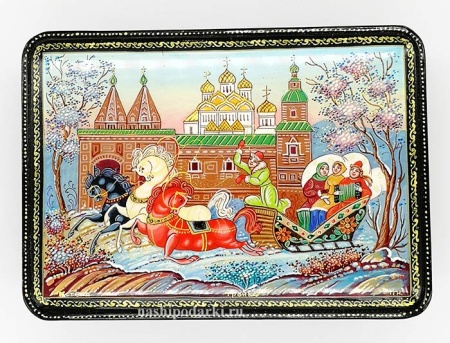 Шкатулка Тройка мстера 17х12см арт. 896379