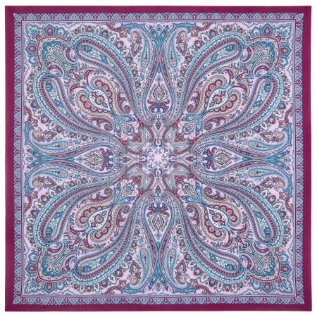 Платок из вискозы "Цветок востока", вид 7, 135х135 см. арт.  834-7 