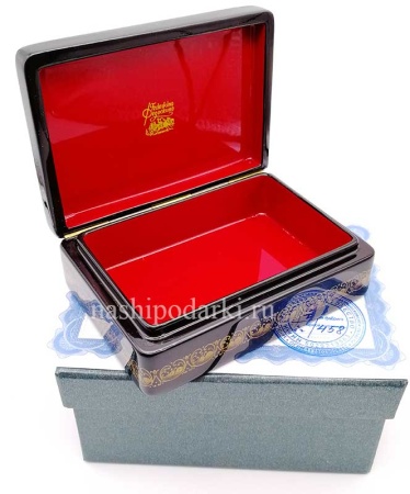 Федоскино картинка Шкатулка в Русском стиле 11х8см арт. 532445 магазин