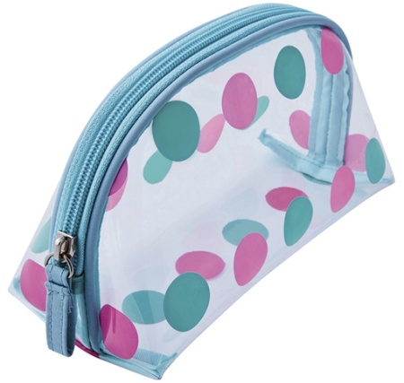 Косметичка "Горох" DEWAL BEAUTY BG-12green/pink 