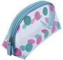 Косметичка "Горох" DEWAL BEAUTY BG-12green/pink 