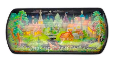 Федоскино картинка Шкатулка Федоскино "Лето" 12х6см арт. 564487 магазин