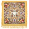 Павлопосадский платок "Весенние зори" 89 см. 1706-2