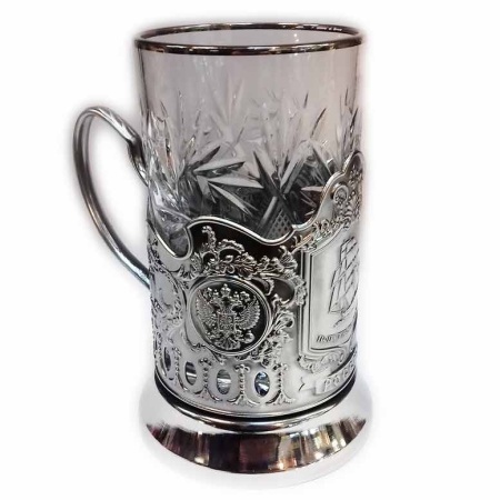 картинка Подстаканник никелированный "Парусник-Попутного ветра" 10х8см Арт. 2102292