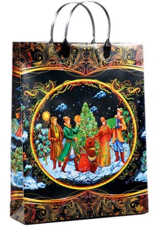 Пакет "Русская сказка", мягкий пластик, 46х30см арт. 2760309
