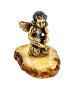 Фигурка из латуни с янтарем Амурчик задумчивый арт. 228