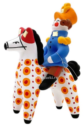 Офицер на коне дымка 12х8 см. арт. 518533