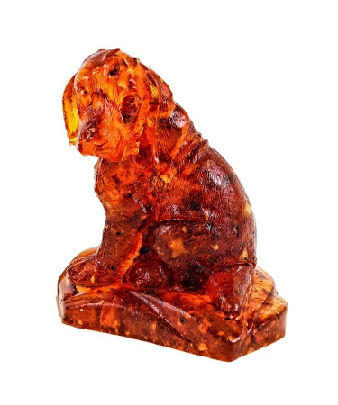 Собака Грустная Янтарная 45х60 мм. арт. 1316