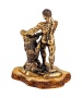 Фигурка из латуни с янтарем Самсон 45х60 мм. арт. 2040