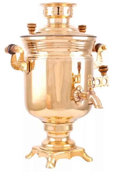 картинка Самовар электрический латунь 3 литра "Банка" арт. 5322628 Москва