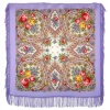 Павлопосадский платок "Весенние зори" 89 см. 1706-1
