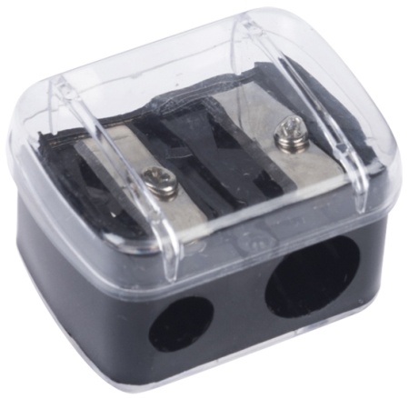 Точилка для косметического карандаша двойная DEWAL BEAUTY PS-08 