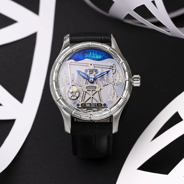 Серебряные мужские часы НИКА EXCLUSIVE 1165.0.9.01S 