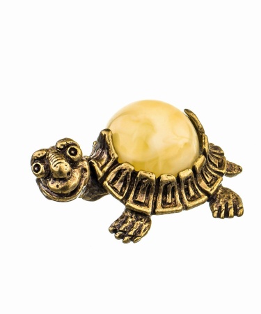 Фигурка из латуни Черепаха маленькая 30х16 мм. арт. 135