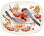 Шкатулка Палех Снегири 11х9 см. арт. 2346583  Шкатулка Палех Снегири 11х9 см. арт. 2346583