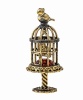 Фигурка из латуни Птички в клетке без подставки арт. 1372.1