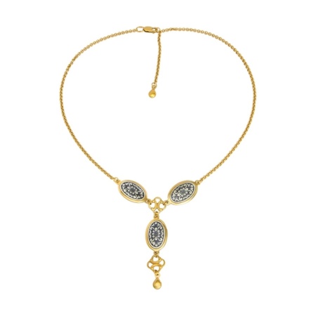 картинка Серебряное Колье "Летний вальс" Арт: 10190170А06 