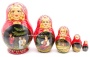Матрешка "Деревенская" 5 мест 13 см. арт. 45643119