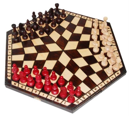 Шахматы "На троих" большие, Madon Артикул: u162 
