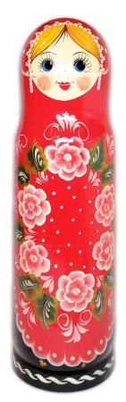 Штоф 0.7 красный 37 см. арт. 7856412