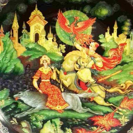 Тарелка сувенирная "Палех" 20х20см Арт. 270219331