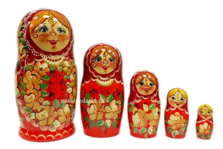 Матрешка авторская "девочка с веснушками" 18см 5 мест арт. 788921  Матрешка авторская "девочка с веснушками" 18см 5 мест арт. 788921