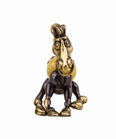 Фигурка из латуни Лошадь Юлий 50х40 мм. арт. 406 Фигурка из латуни Лошадь Юлий 50х40 мм. арт. 406