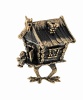 Фигурка из латуни Избушка на курьих ножках без подставки 35х45 мм. арт. 1459.1