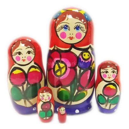 Матрешка Полхов майдан 5 мест 10см арт. 1118314