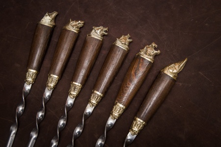 Шампуры большие "6 зверей" арт 6563626 