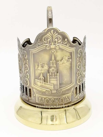 картинка Подстаканник латунный "Спасская башня" арт. 9834684 магазин подарков
