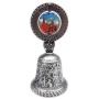 Колокольчик серебристый "Москва Кремль" 9х4см Арт. 2102310 Колокольчик серебристый "Москва Кремль" 9х4см Арт. 2102310