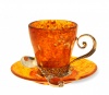 Кофейный набор "Антик" из янтаря 6.5х6, 11х11, 12см Арт. 3703