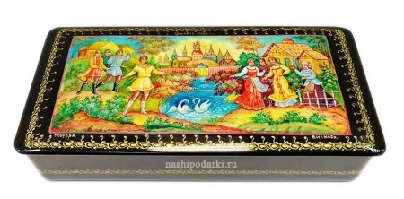 Шкатулка мстера "Царевна лебедь" 8х18см арт.1118050