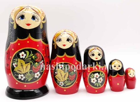 Матрешка "Поднос" 5 мест 18 см. арт. 98529