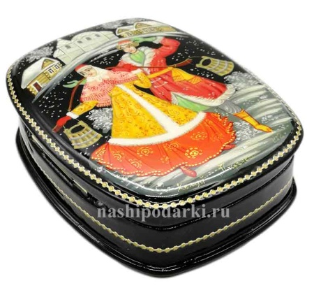 Шкатулка Холуй "Парочка" 10х8 см. арт. 4367852