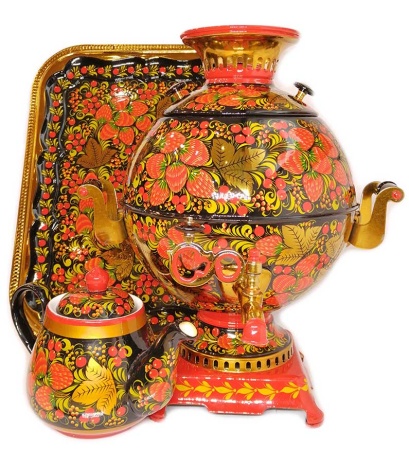 Самовар электрический 5 литров набор Хохлома арт. 946332 