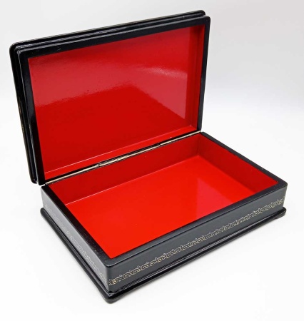 Шкатулка Палех "Тройка" 17х12 см. арт. 8573522 