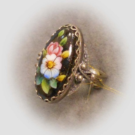 картинка Ростовская финифть Брошь арт. 1118457 