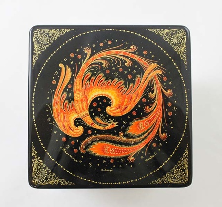 Шкатулка 10х10 см "Жар-птица" арт. 684449