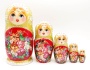 Матрешки Цветы 5 мест 17 см. арт. 9186111